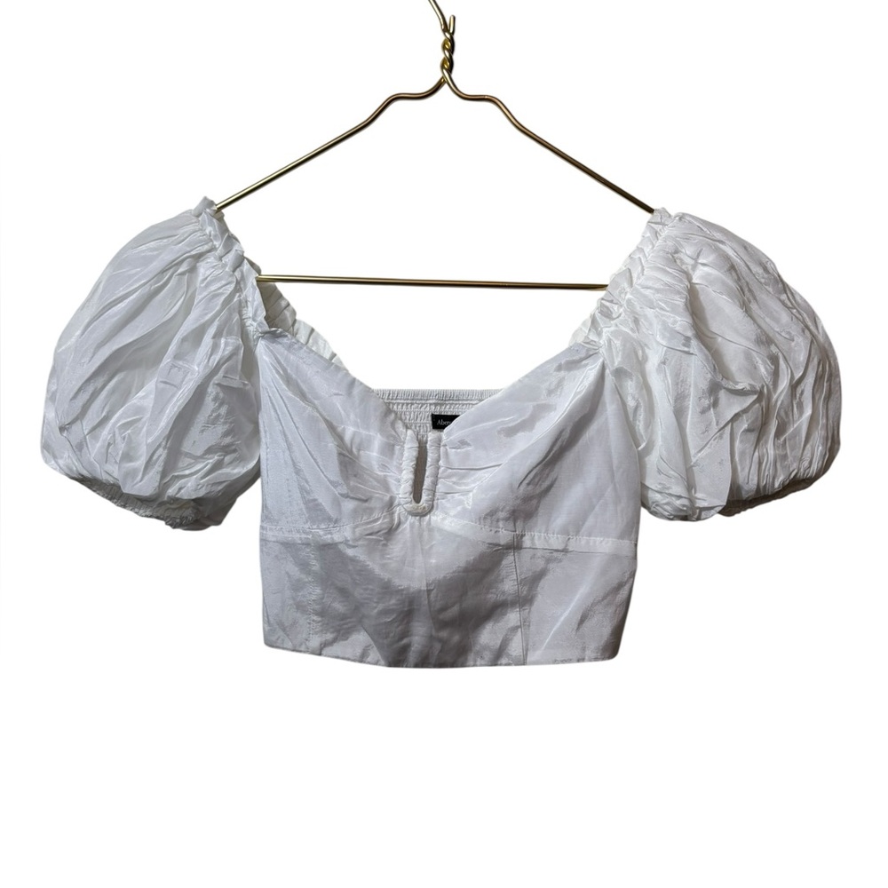 NEW ABERCROMBIE & FITCH | puff sleeve top blouse XS
